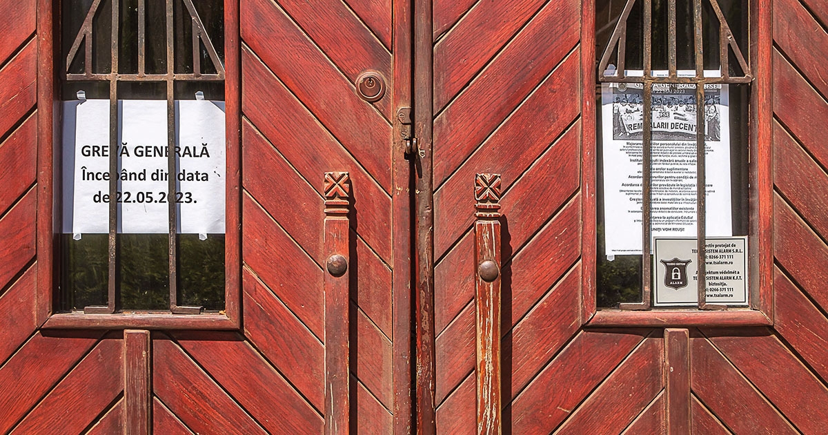 Sztrájkos ballagás